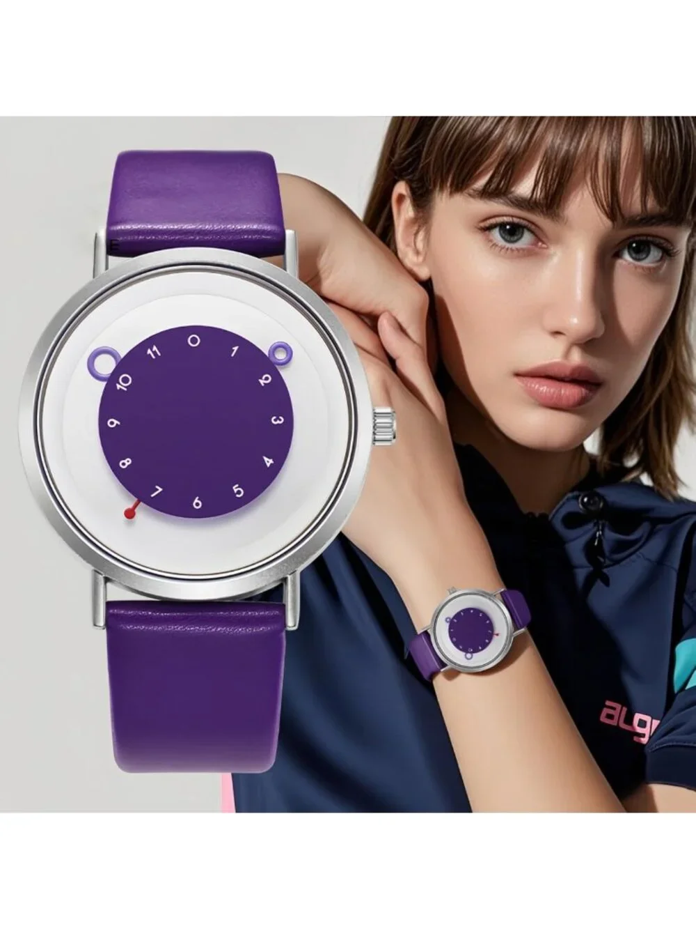 Minimalist Casual Unisex Quartz Watch - Unique Hands, Waterproof Sports